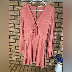 Illa illa blush pink long sleeve‎ dress
